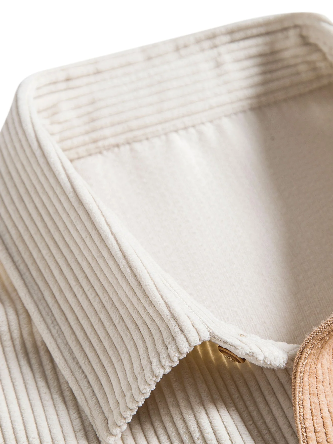 Troy® | Two Tone Corduroy Button Up Shirt - Image 3