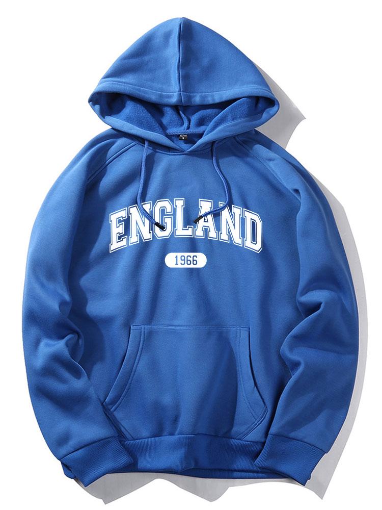 Ulric | England Letter Print Hoodie - Image 9