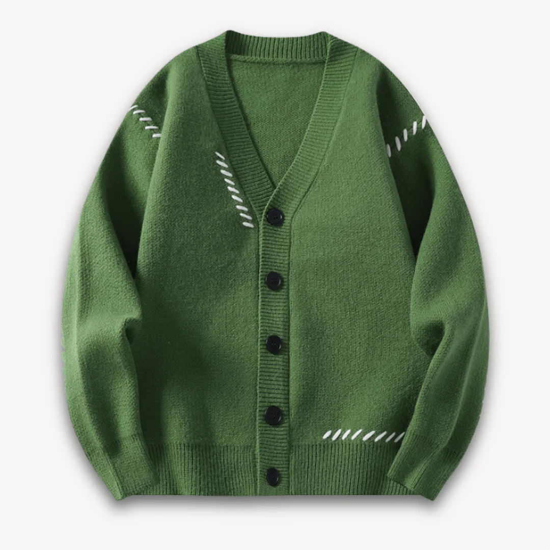 Vadim | Soft knitted cardigan with button closure - Image 6