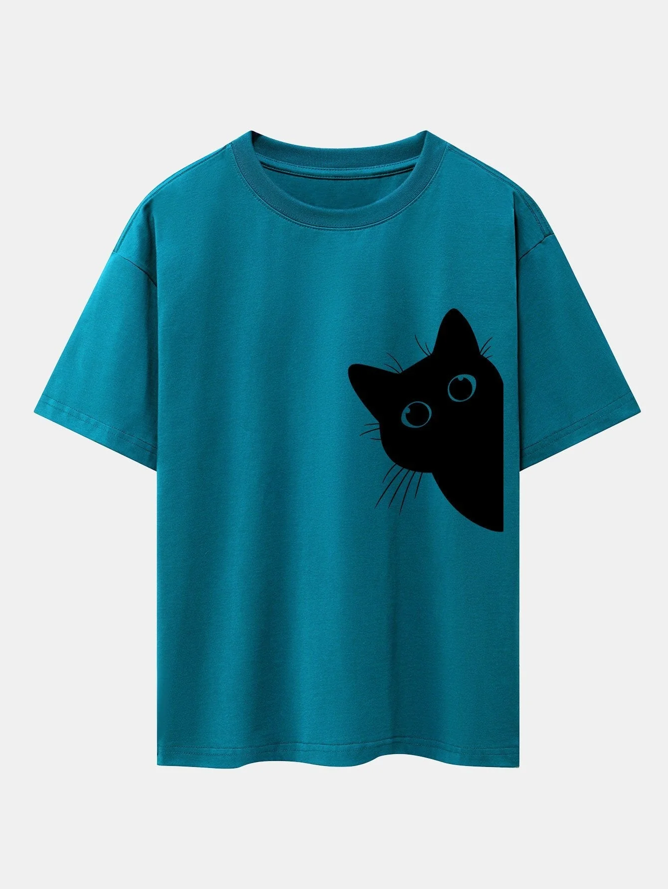 Valentino® | Black Cat Print Drop Shoulder Oversize T-Shirt - Image 10
