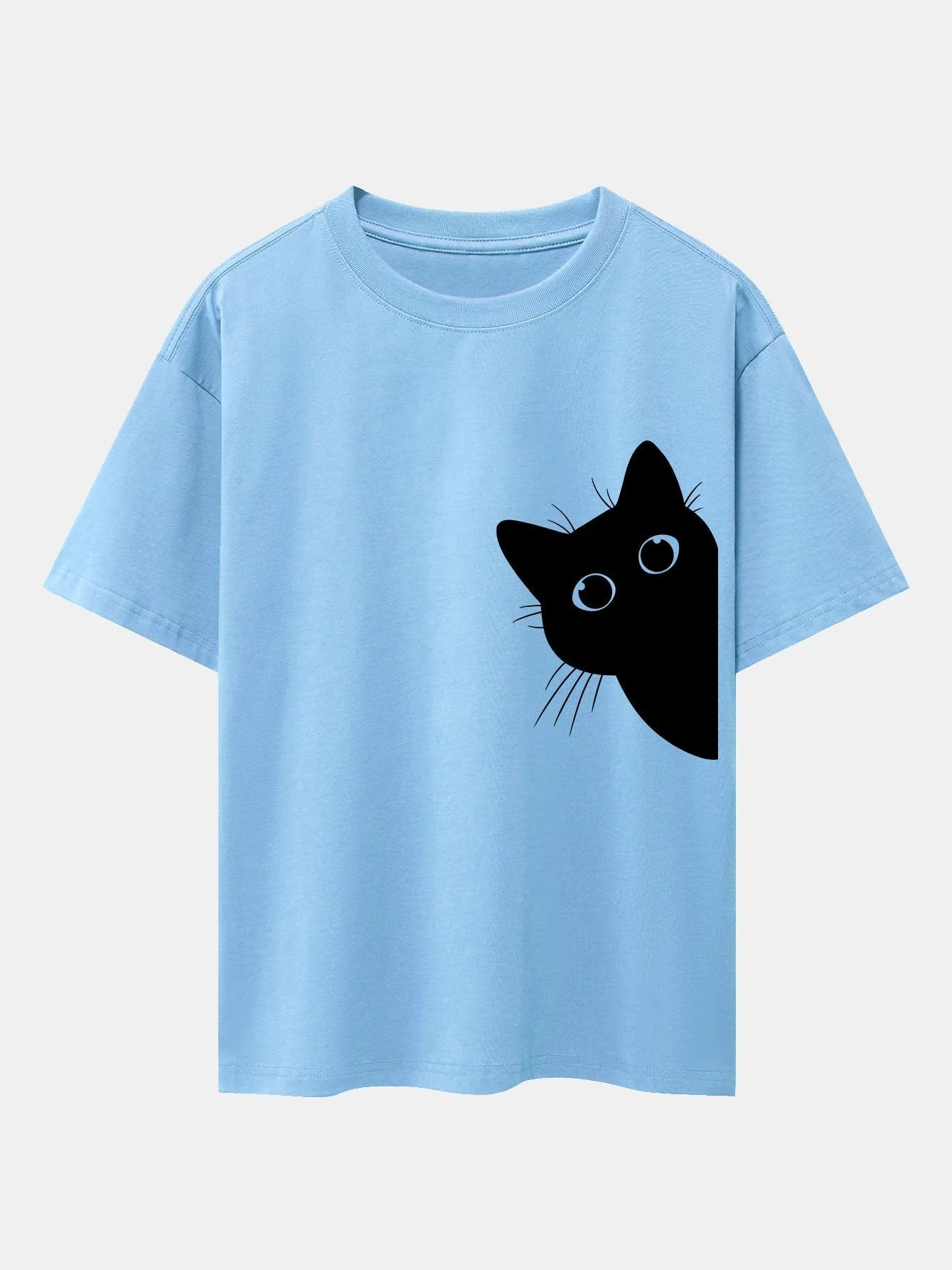 Valentino® | Black Cat Print Drop Shoulder Oversize T-Shirt - Image 13