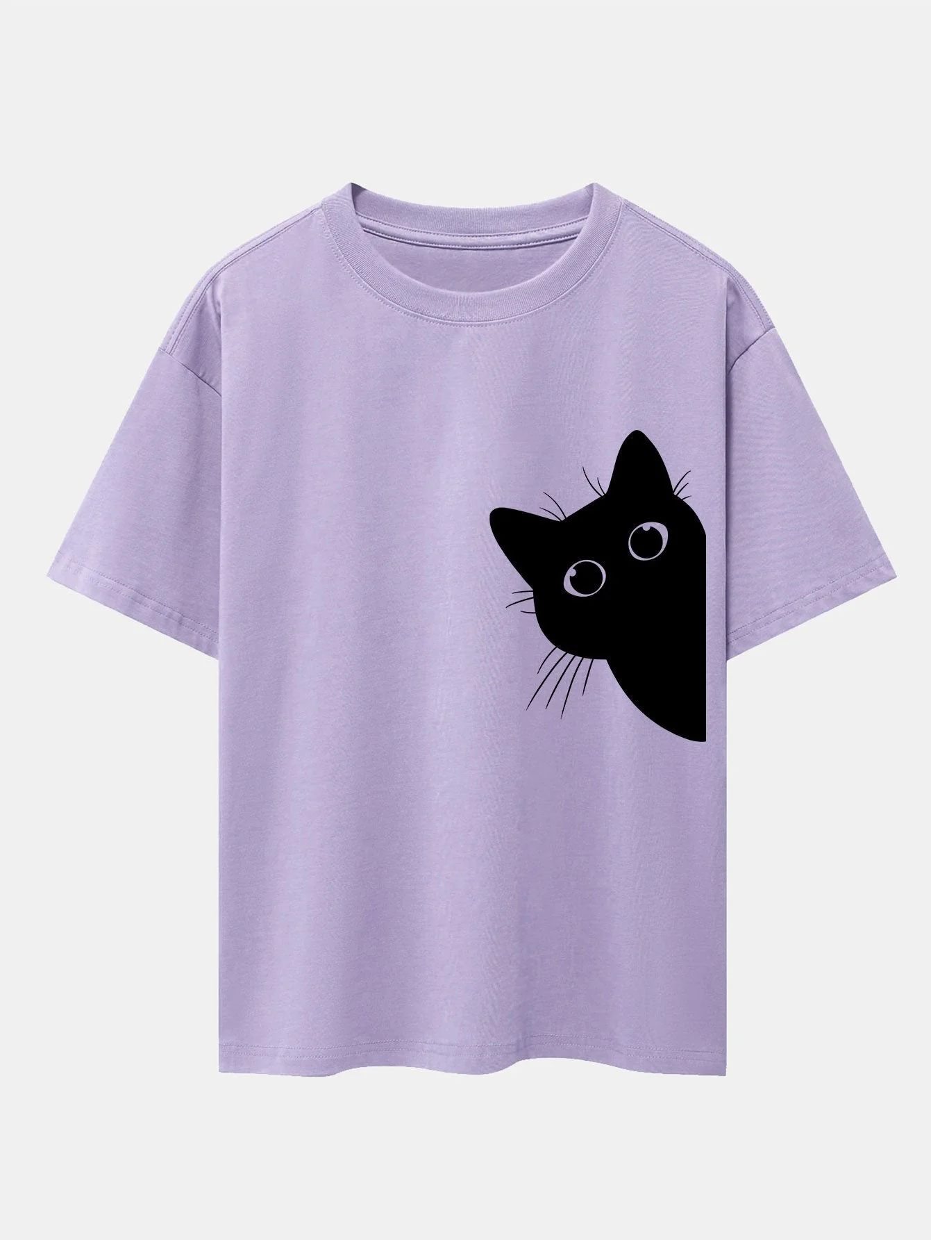 Valentino® | Black Cat Print Drop Shoulder Oversize T-Shirt - Image 14