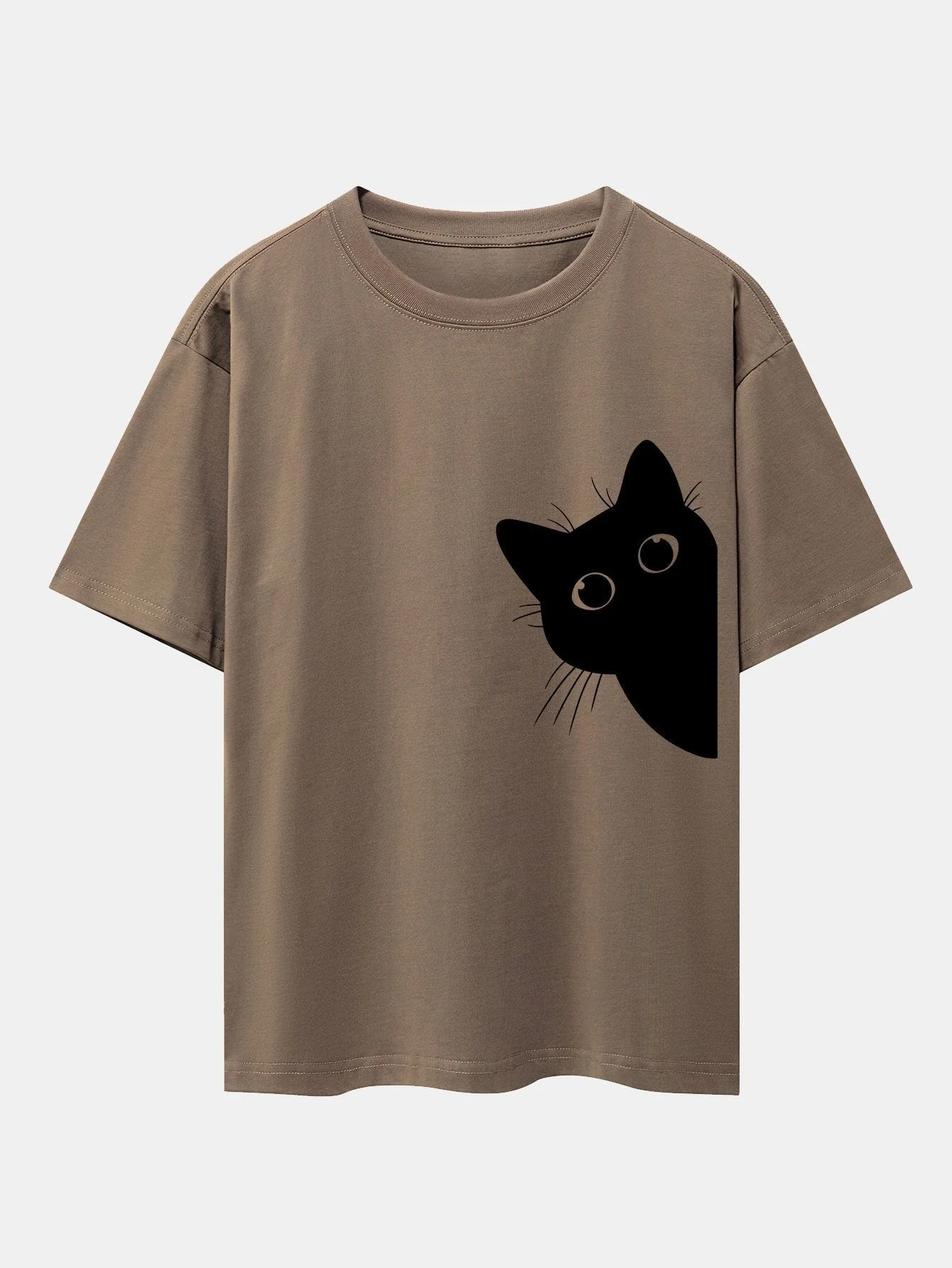 Valentino® | Black Cat Print Drop Shoulder Oversize T-Shirt - Image 4
