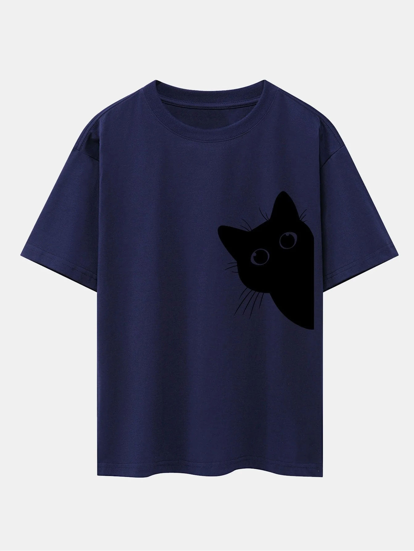 Valentino® | Black Cat Print Drop Shoulder Oversize T-Shirt - Image 9