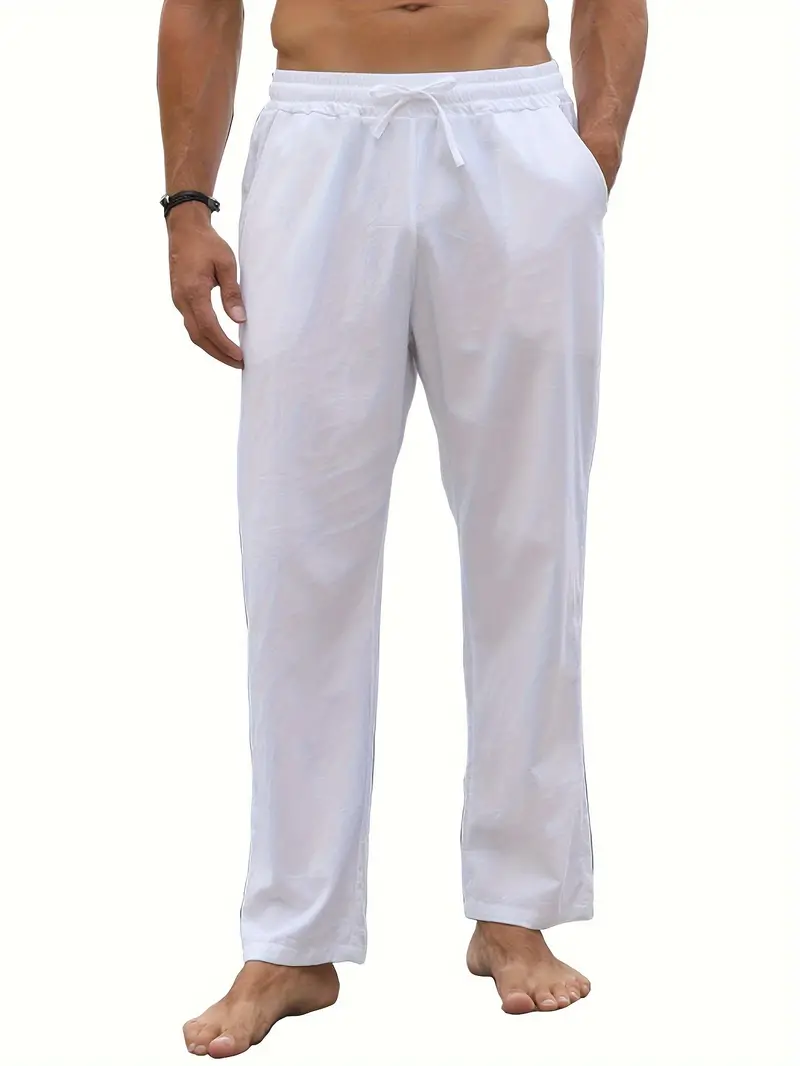 Valeriano® | Casual Jogging Pants With Straight Legs And Drawstring For Men - Image 3