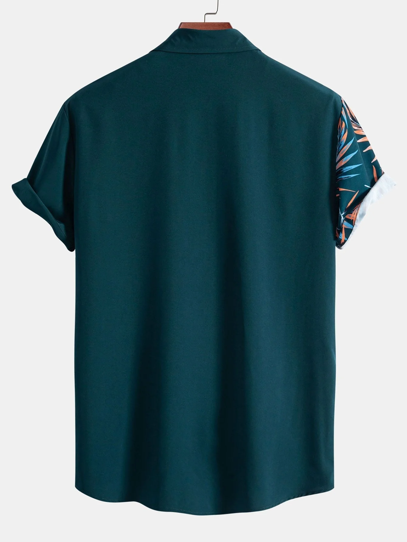 Vicente® | Patchwork Print Button Up Shirt - Image 2