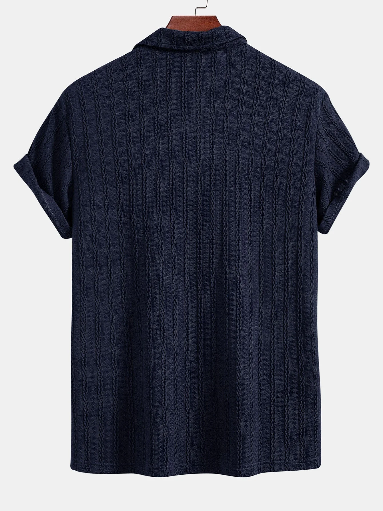 Victor® | Twist Texture Knit Polo Shirt - Image 2