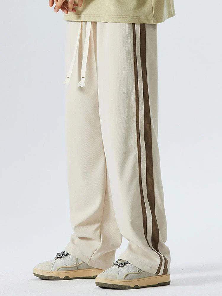 Vincent® | Vintage Side Stripe Loose Fit Straight Leg Pants - Image 2