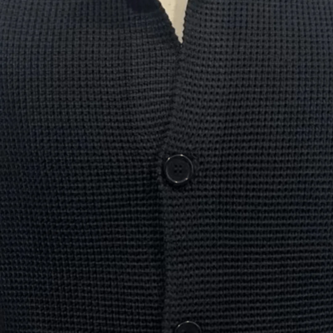 Vito | Classic wool knit cardigan with button placket - Image 8