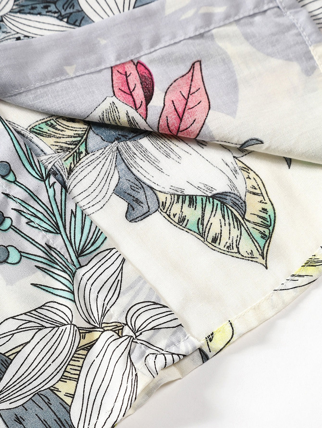 Vladimir® | Viscose Floral Print Button Up Shirt - Image 4