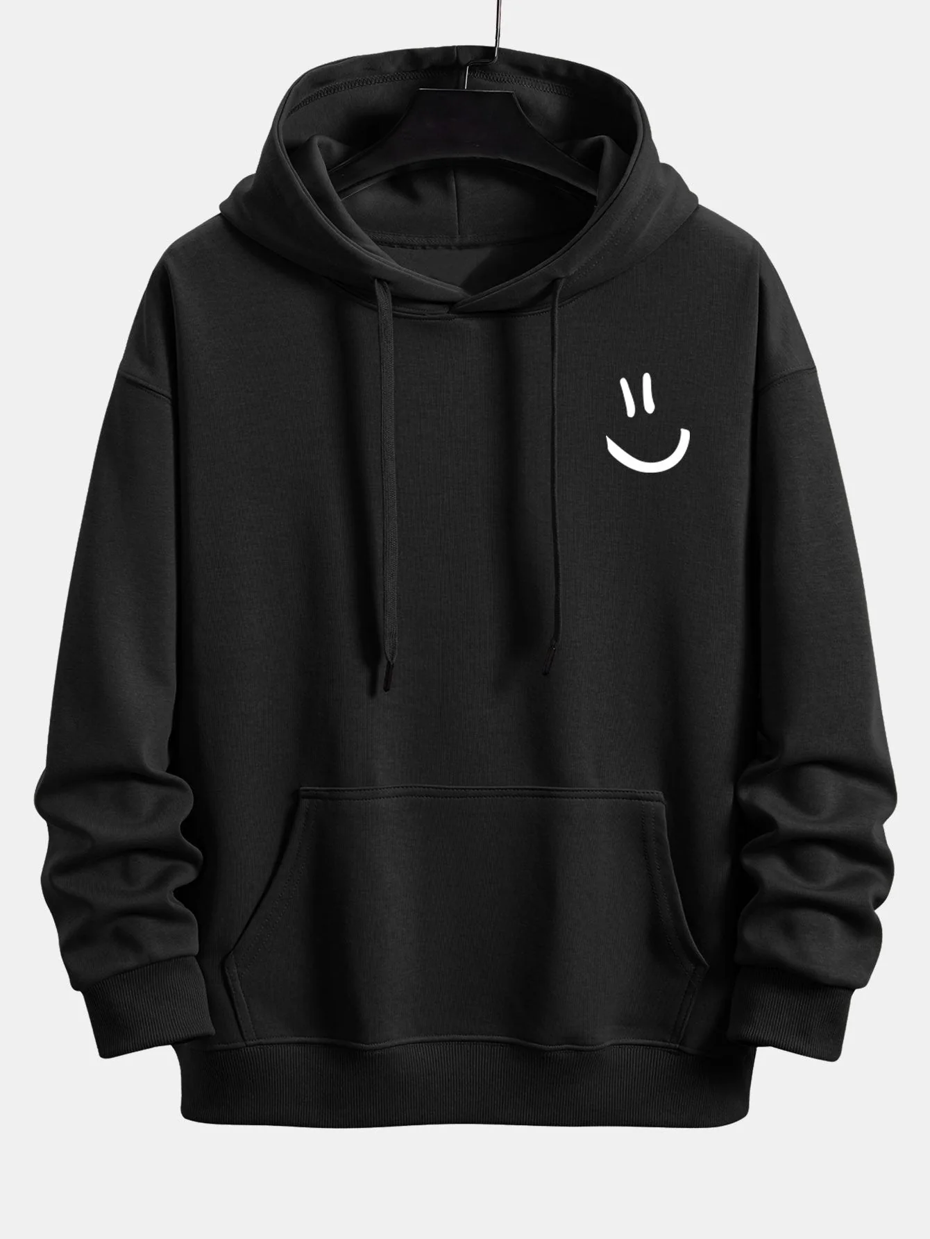 Watson | Smiley Face Print Relax Fit Hoodie
