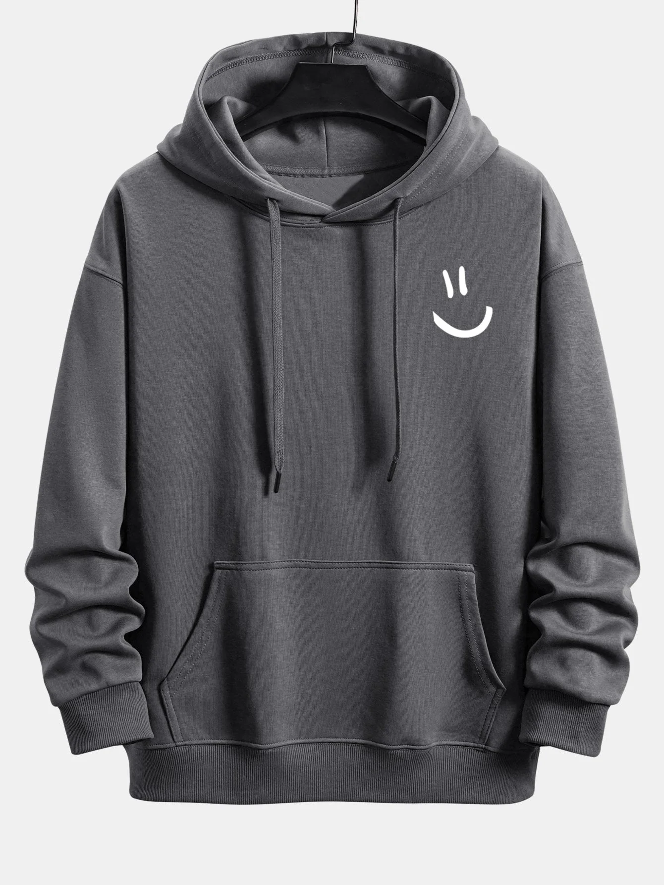 Watson | Smiley Face Print Relax Fit Hoodie - Image 3