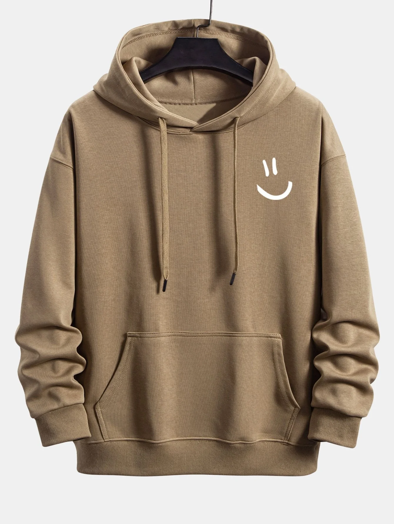 Watson | Smiley Face Print Relax Fit Hoodie - Image 4