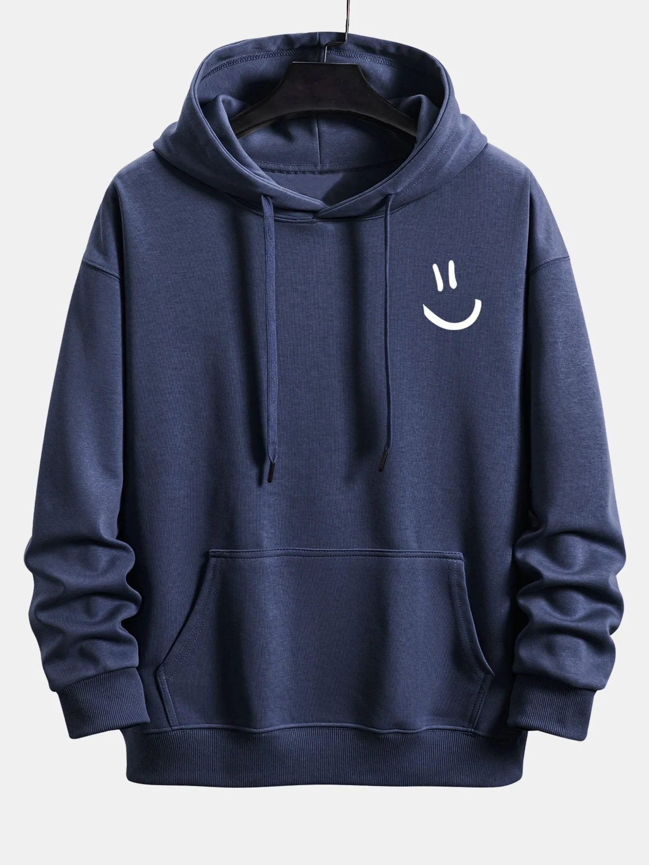 Watson | Smiley Face Print Relax Fit Hoodie - Image 5