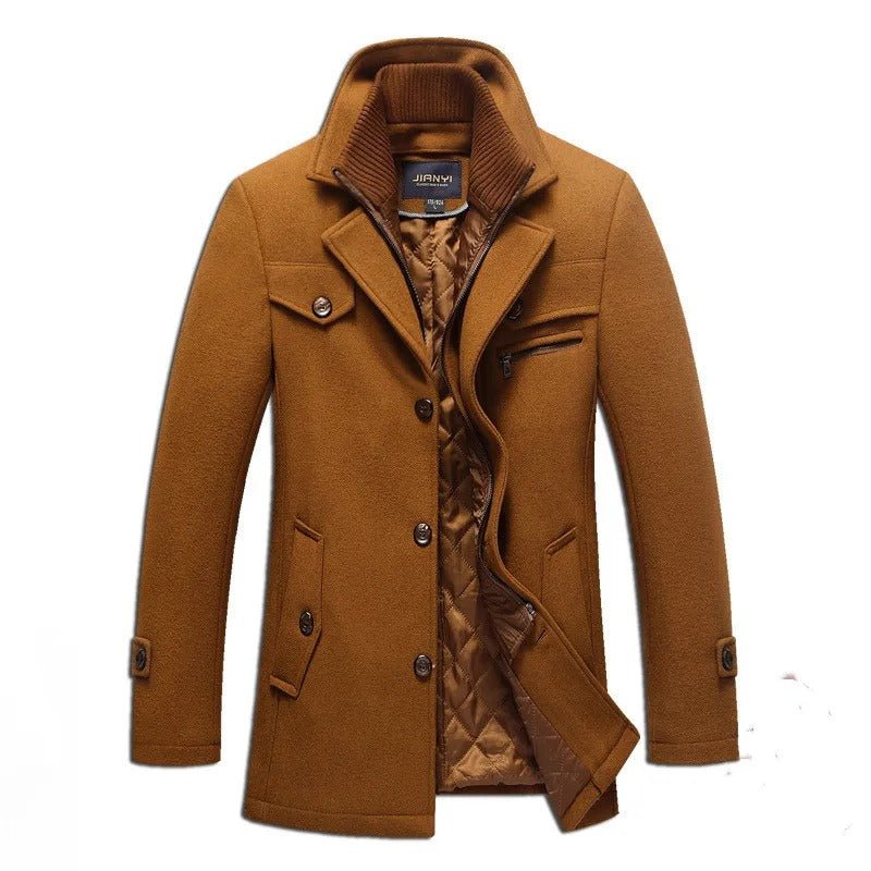 Wenceslaus | Long quilted coat with double zipper - Image 2