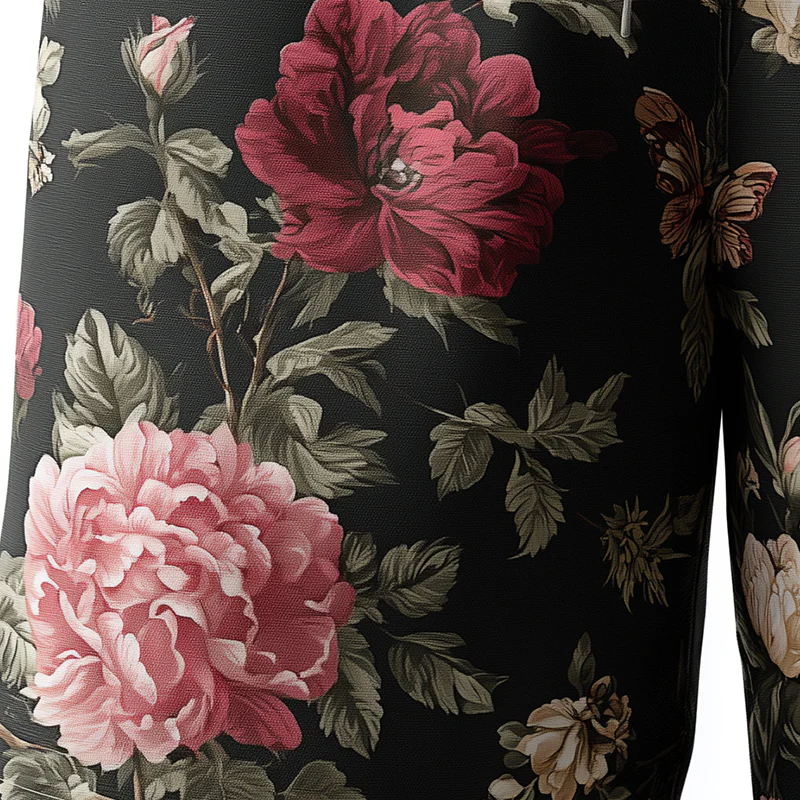 Willie | Men'S Summer Fashion Flower Print Polyester Blend Casual Shorts - Image 3
