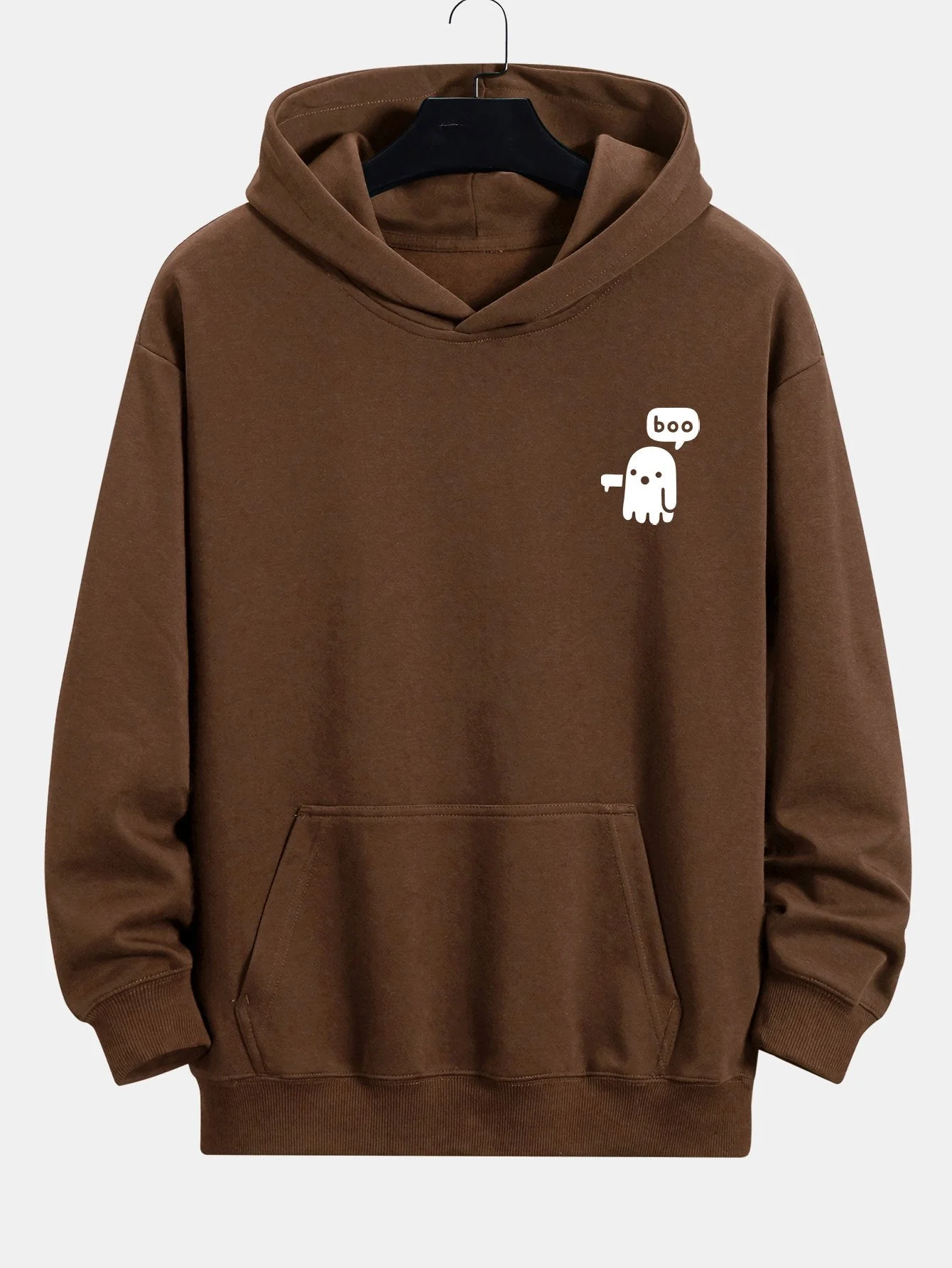 Winston | Boo Ghost Print Relax Fit Hoodie - Image 2