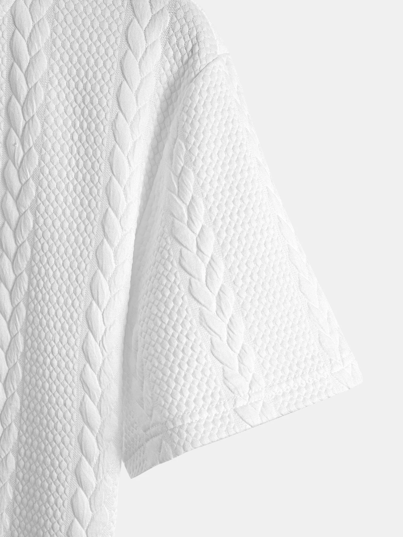 Wyatt® | Twist Jacquard Arc Hem T-Shirt - Image 6