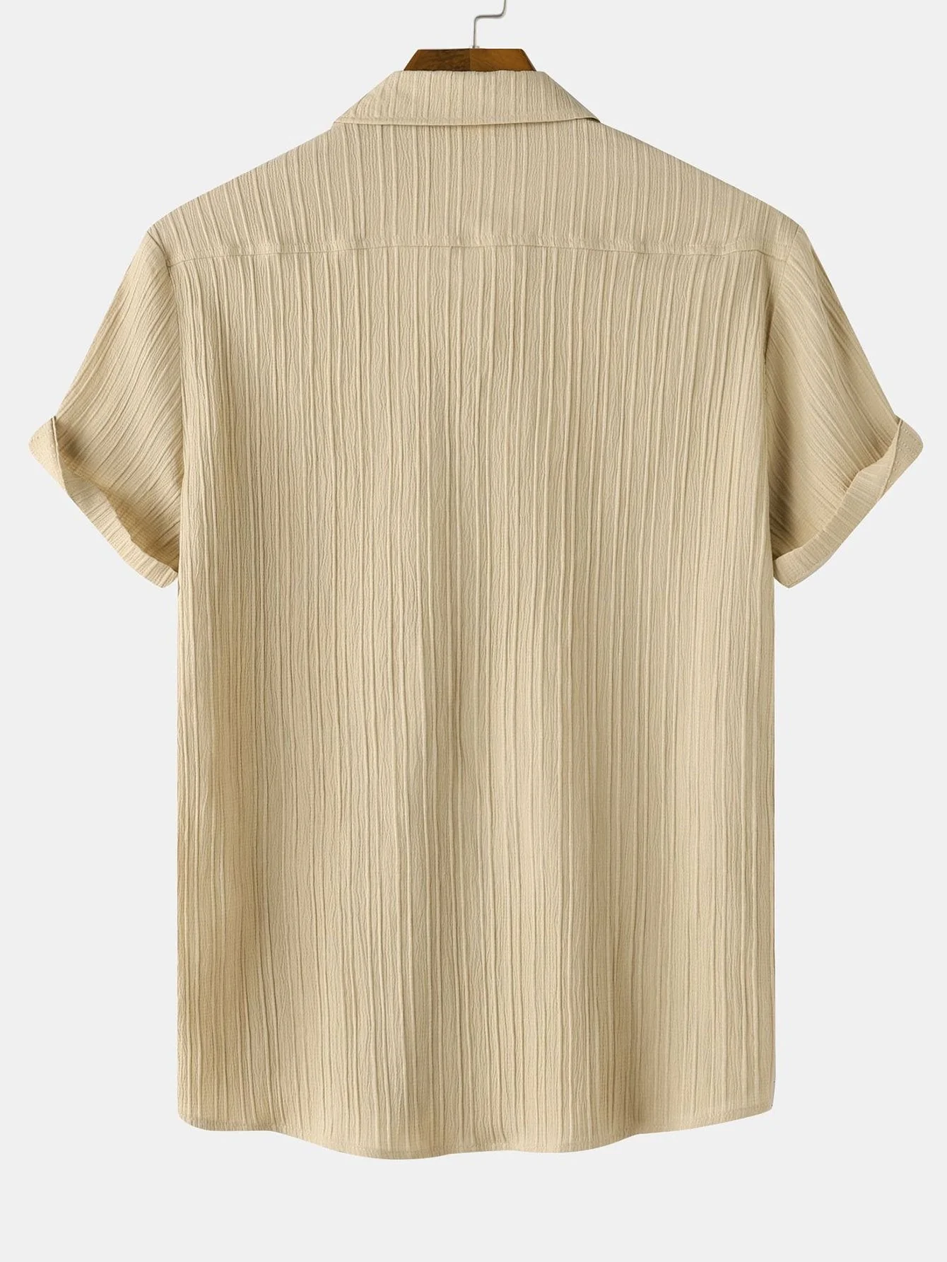 Yerai® | Textured Button Up Shirt - Image 12