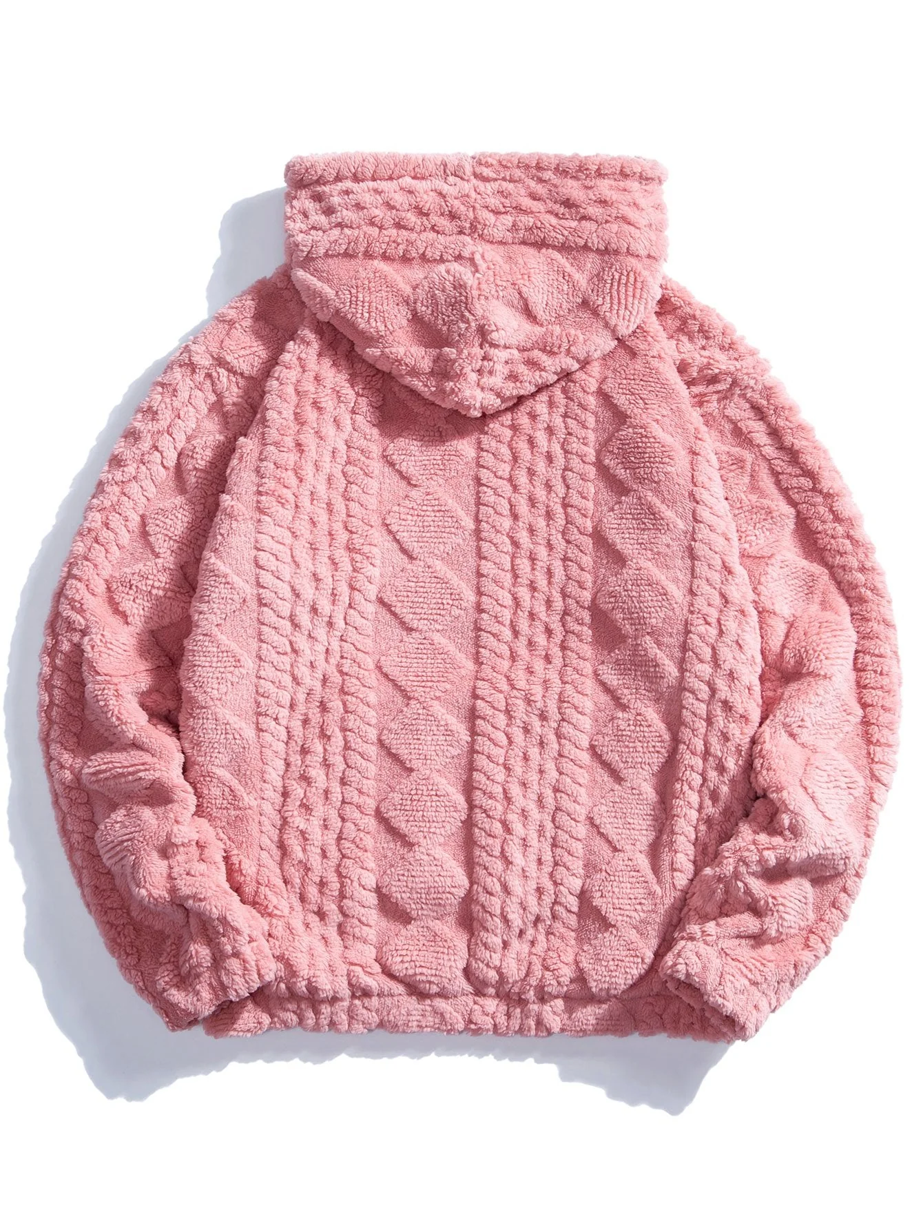 Yuri | Geometry Jacquard Teddy Hoodie - Image 5