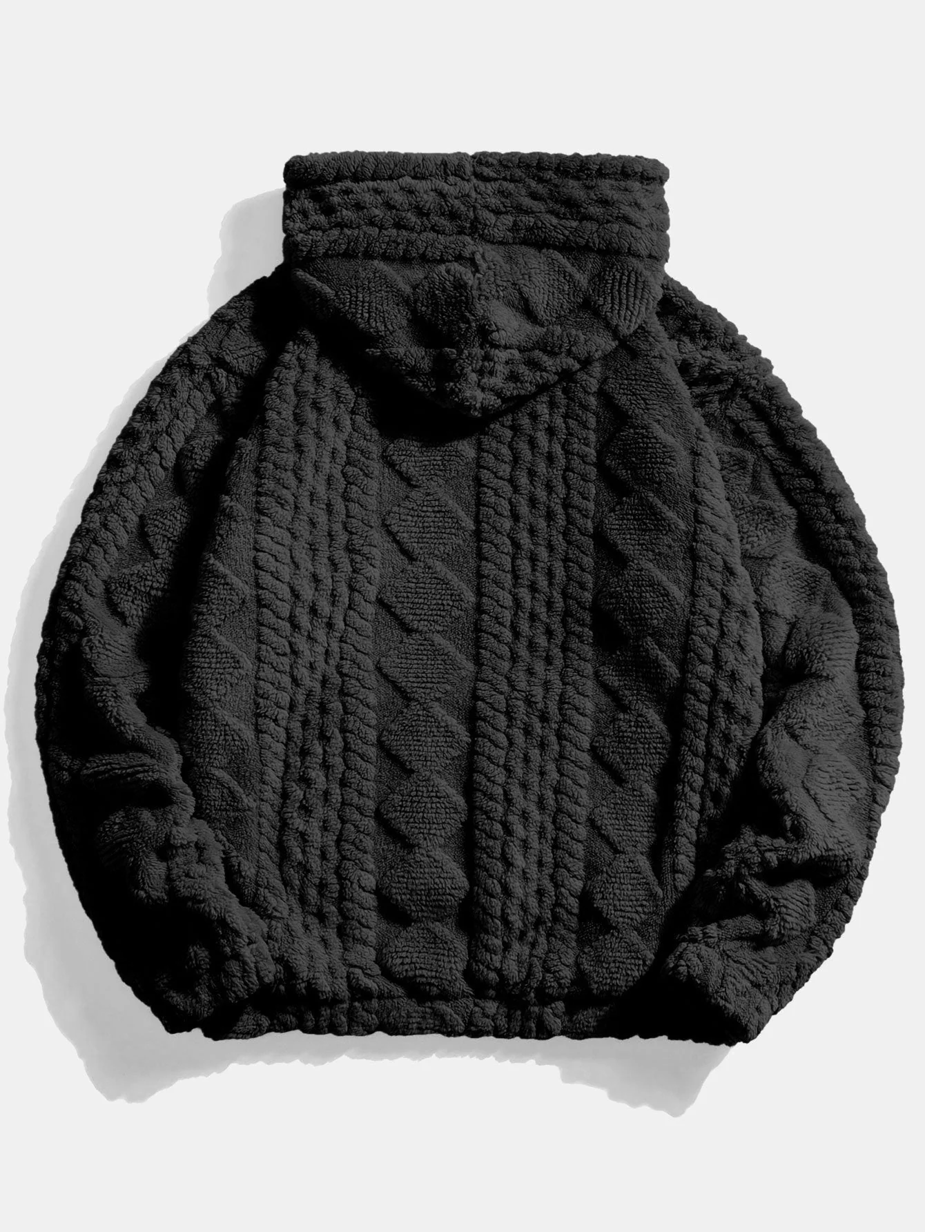 Yuri | Geometry Jacquard Teddy Hoodie - Image 7