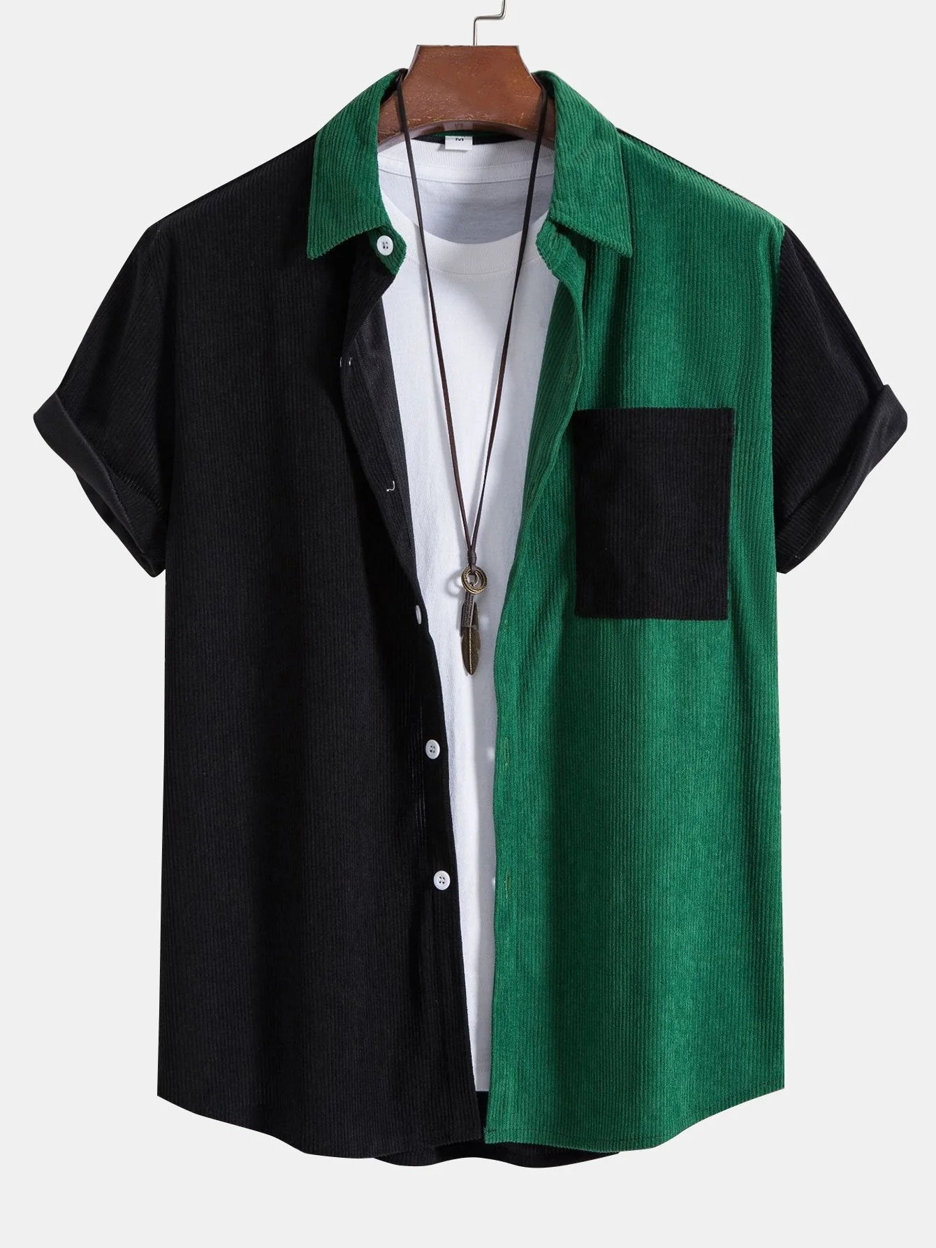 Yusuf® | Two Tone Corduroy Shirt - Image 5