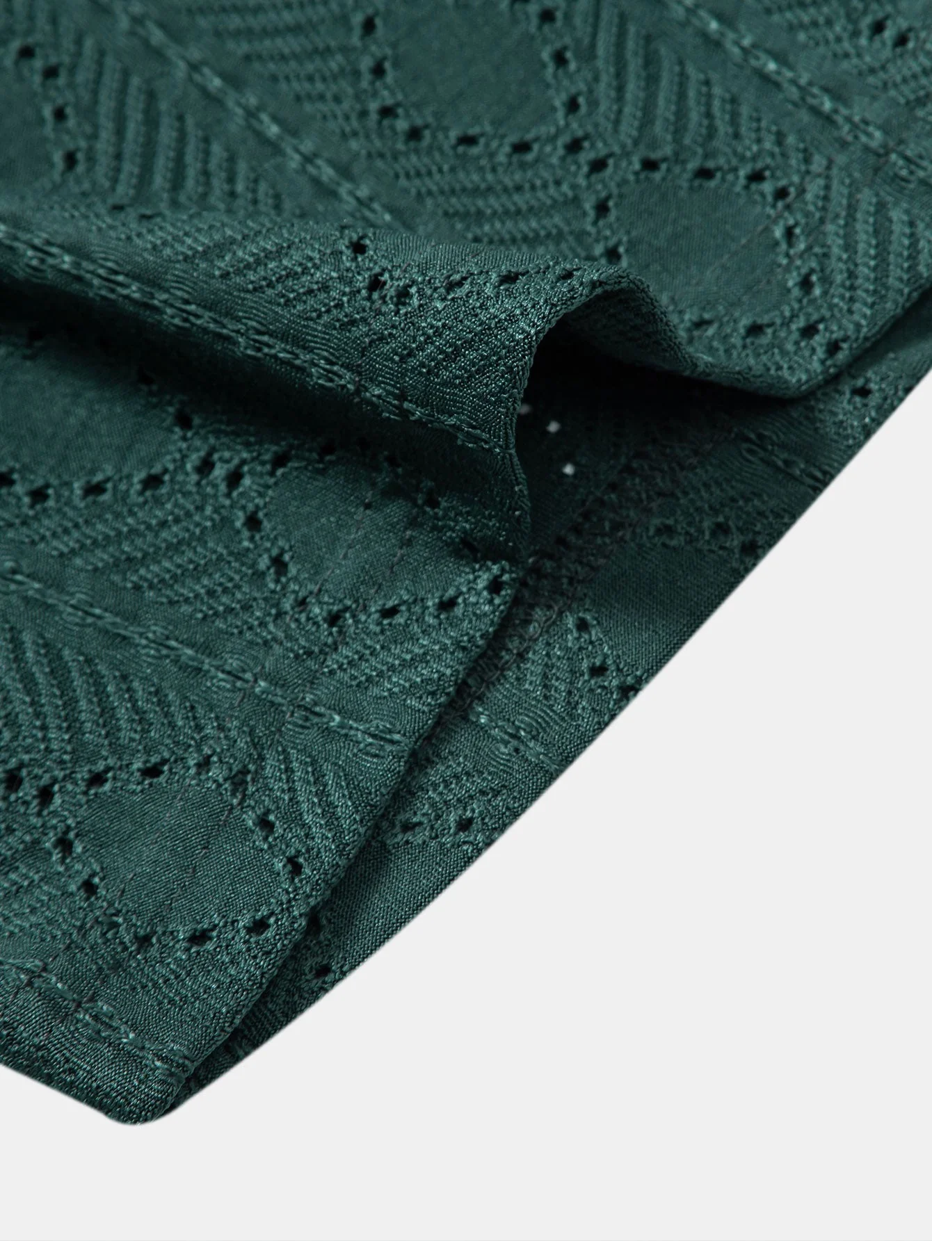 Zacarías® | Muscle Fit Diamond Texture Cuban Shirt - Image 8