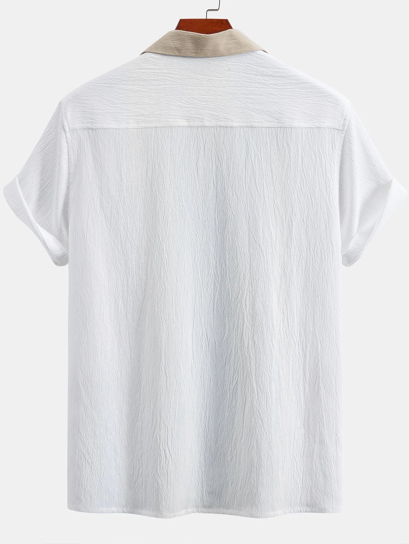 Zacarías® | Textured Contrast Cuban Shirt - Image 4
