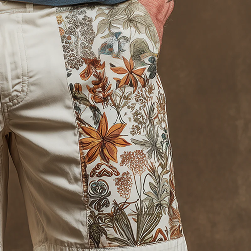 Zachary | Men'S Summer Fashion Printed Cotton Blended Casual Shorts - Image 4