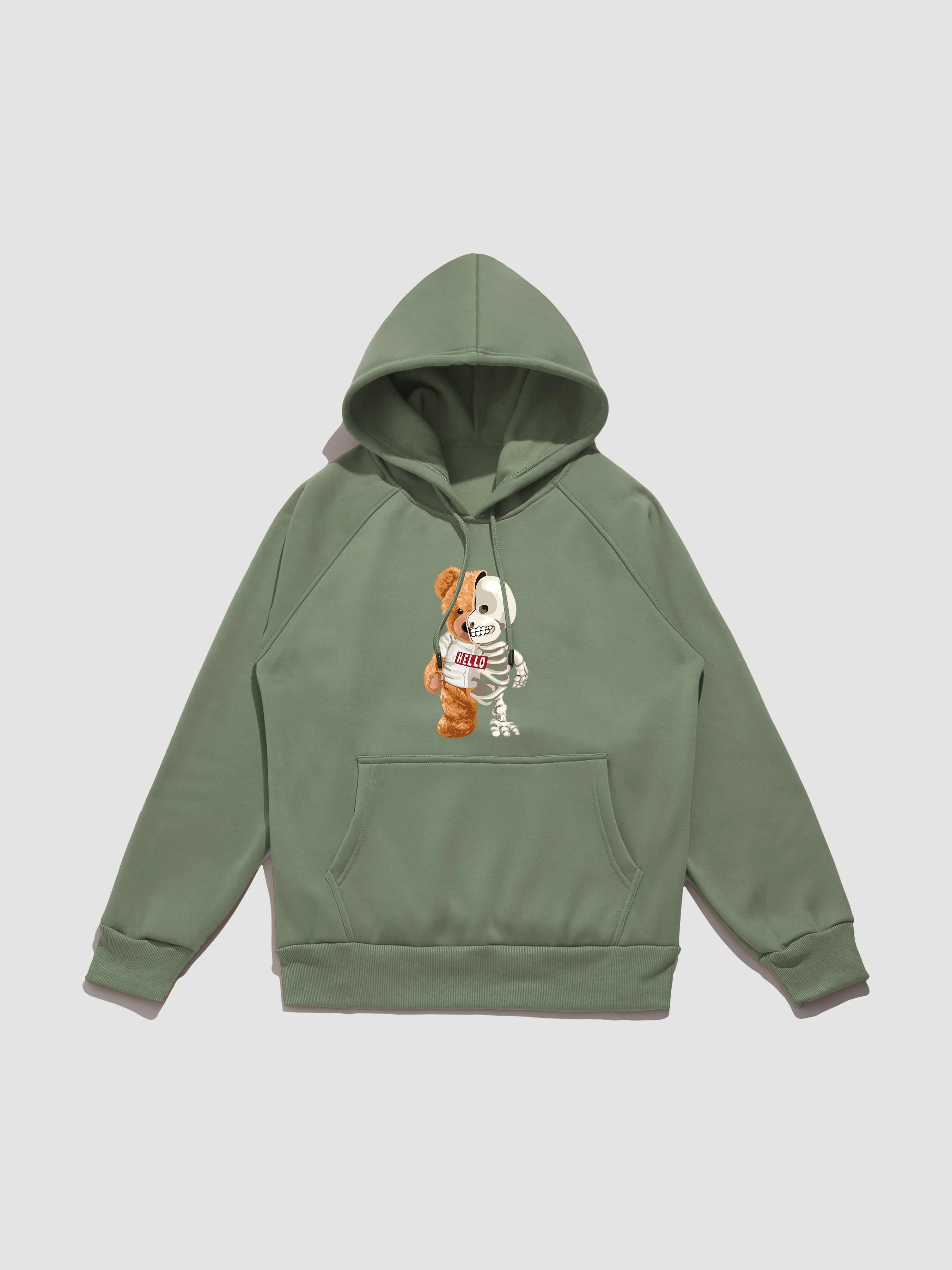 Zavier | Skeleton Bear Print Hoodie - Image 4