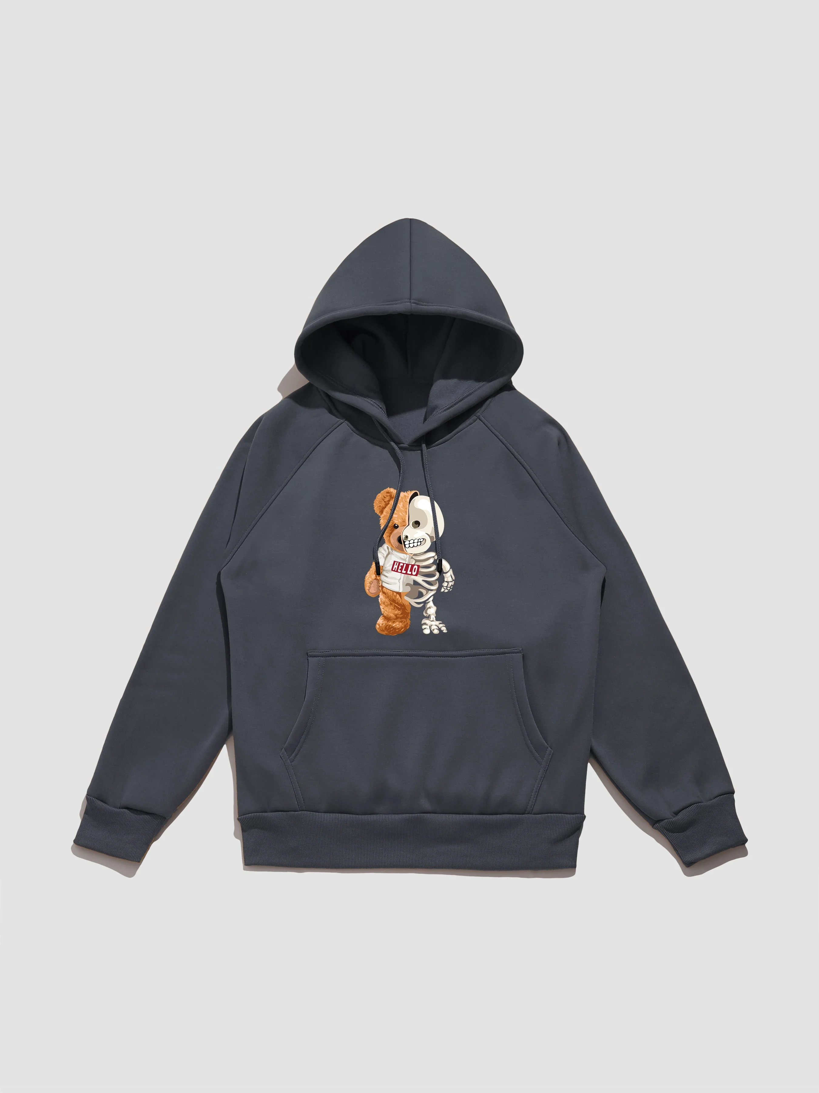Zavier | Skeleton Bear Print Hoodie - Image 5