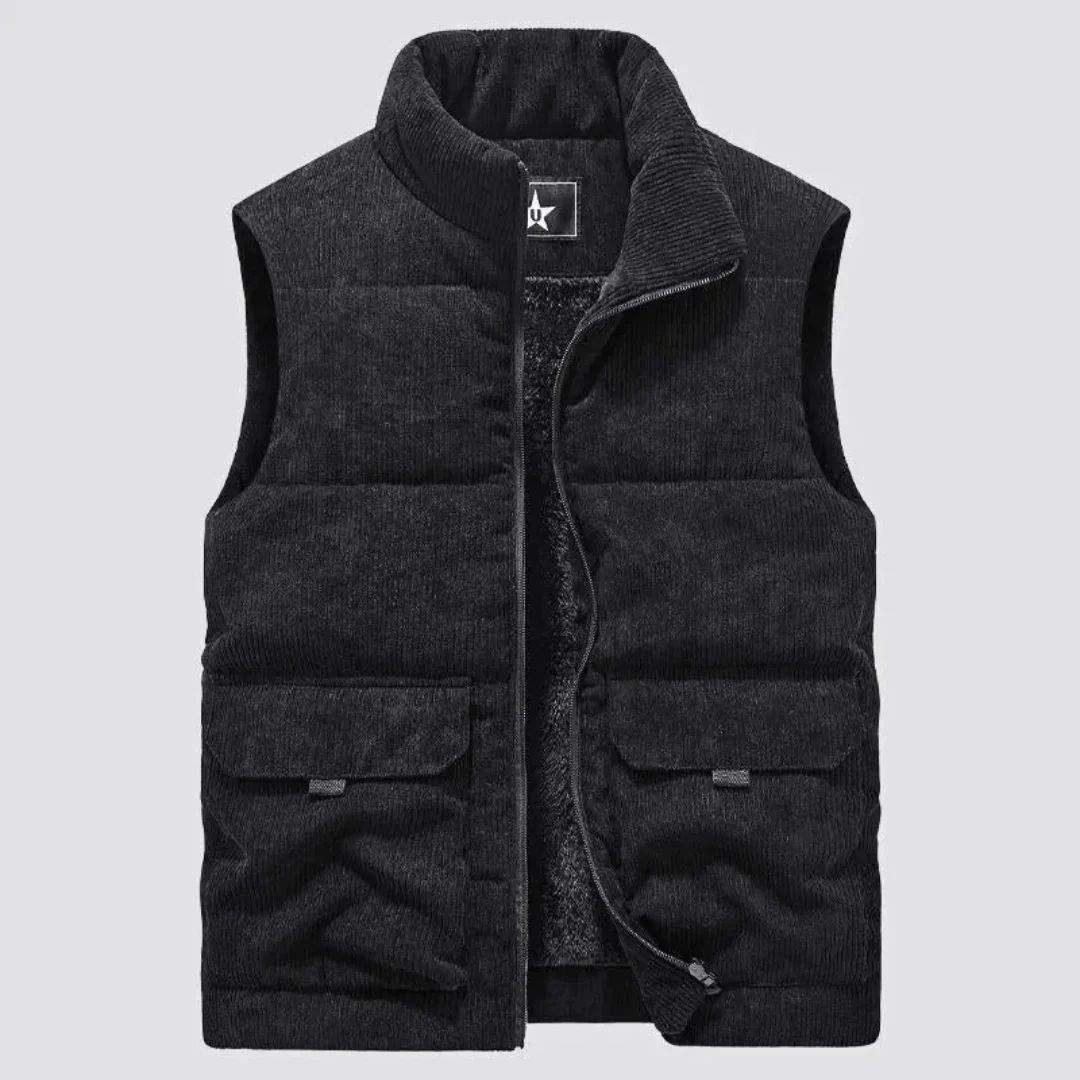 Zeno | William Sherpa Corduroy Vest - Image 3
